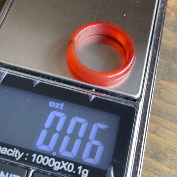 FIRE CARNELIAN MIDI RING BAND BOHO AND DAINTY - Picture 3 of 5